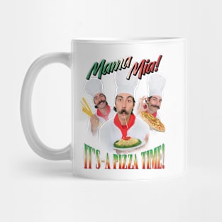 Mama Mia It's Pizza Time Italian Parody Mug